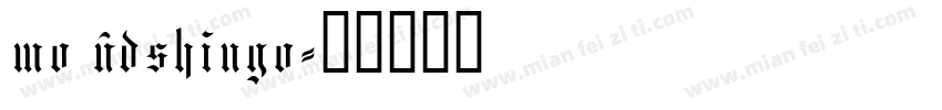 mo udshingo字体转换